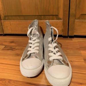 Silver Glittery Hightops